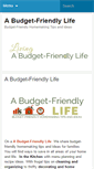 Mobile Screenshot of abudgetfriendlylife.com
